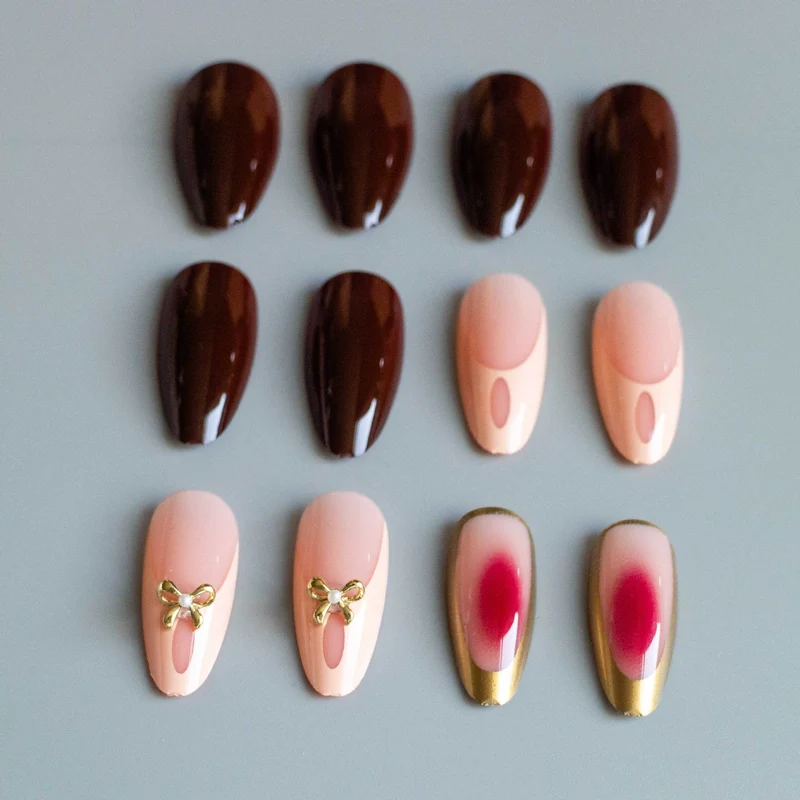 Elegantes Künstlerisches Acrylnageldesign-Set