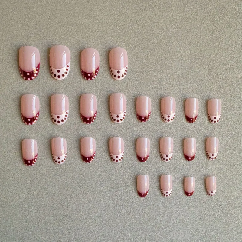 Kreatives French Tip Nagelkunst-Set