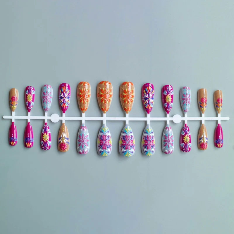 Kreatives Blumen-Acryl-Nagelkunst-Design-Kit