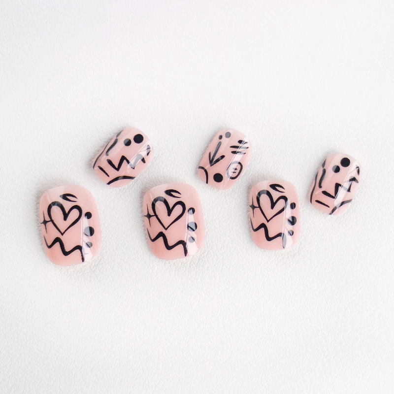 Kreatives Abstraktes Nagelkunst Design Kit