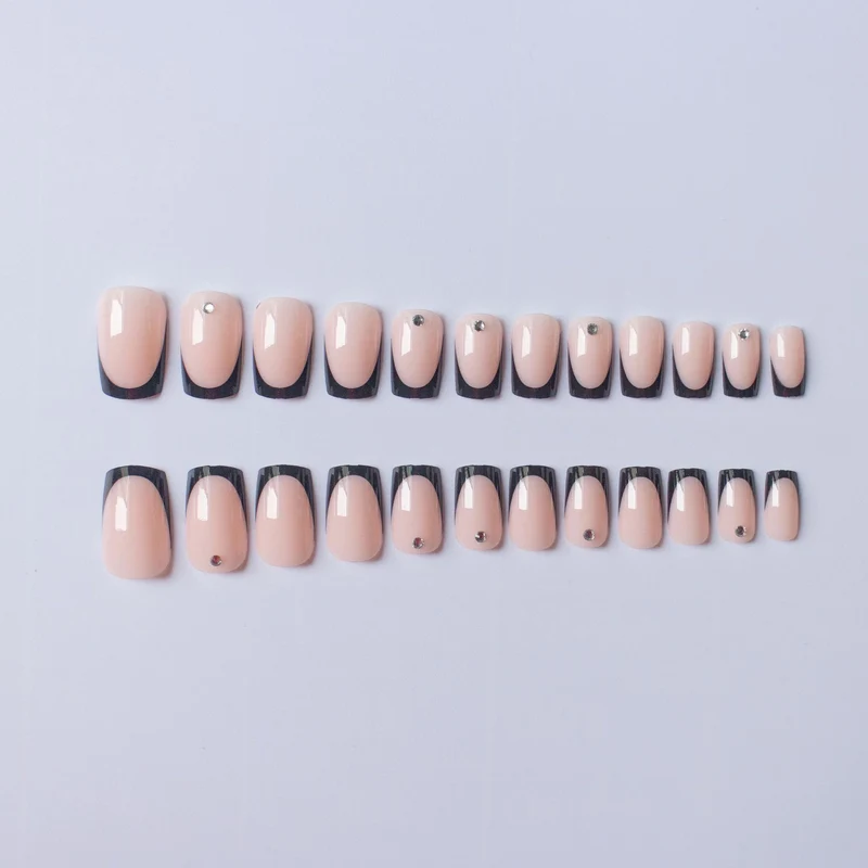 Chic Französische Tip Nagelkunst Set