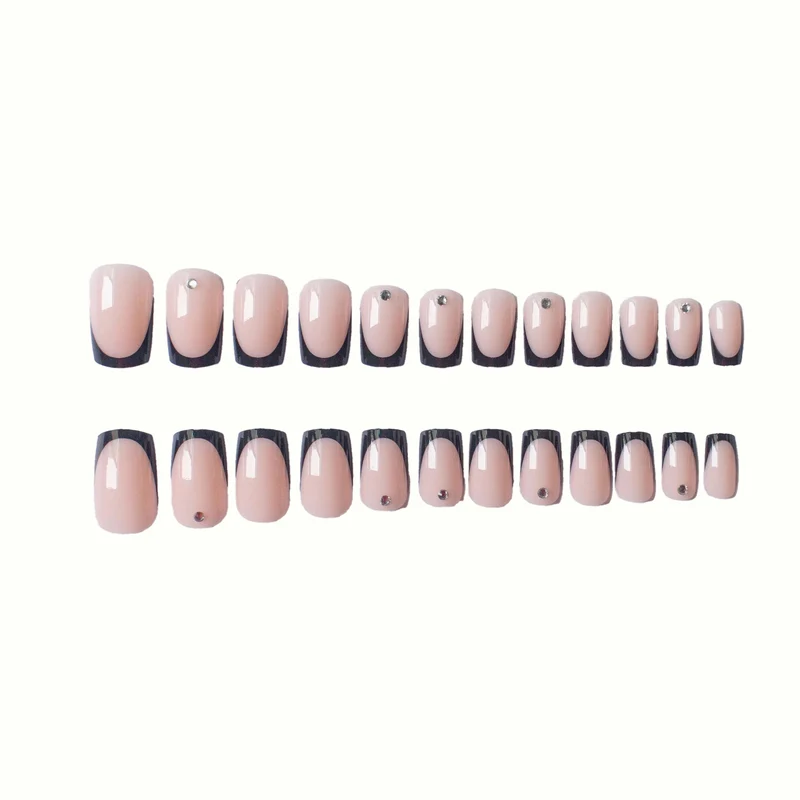 Chic Französische Tip Nagelkunst Set