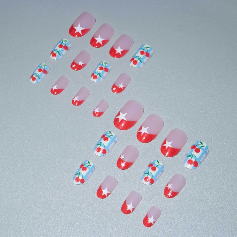 Kirschblüten-Themen-Nagelkunst-Set