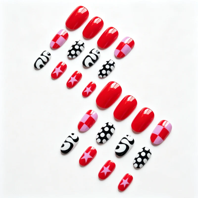 Künstlerisches Grafik-Nagelkunst-Set