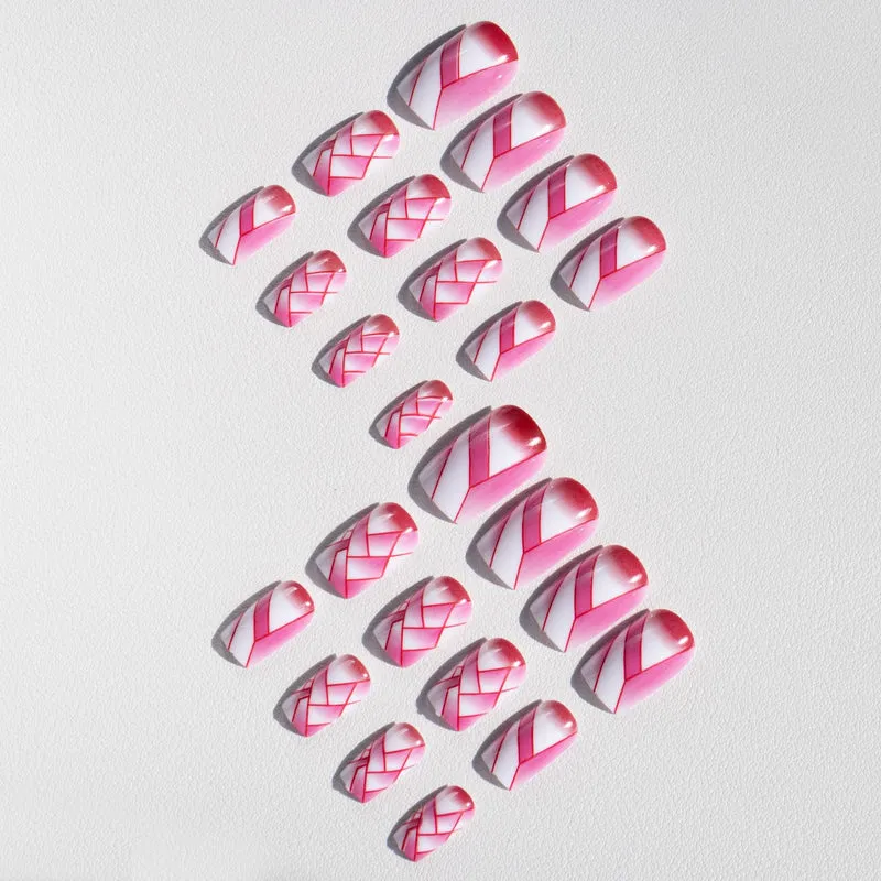 Künstlerische Geometrische Nagelkunst Designs