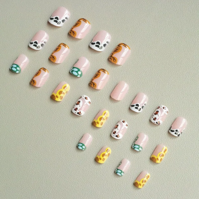 Künstlerisches Wildtier-Nagelkunstset
