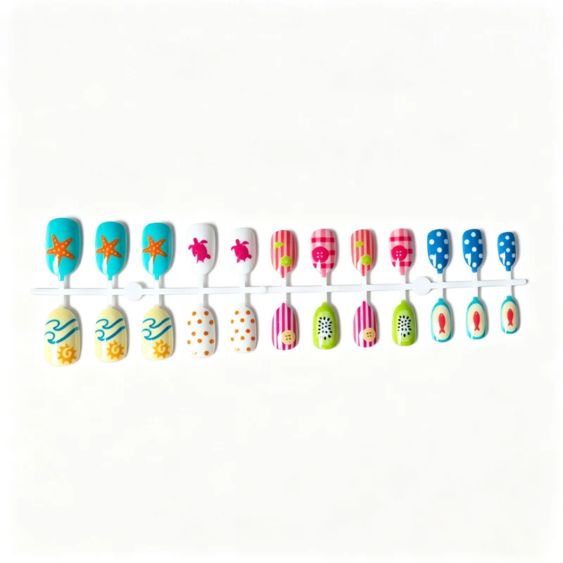 Kreatives Sommer-Thema Nagelkunst Set