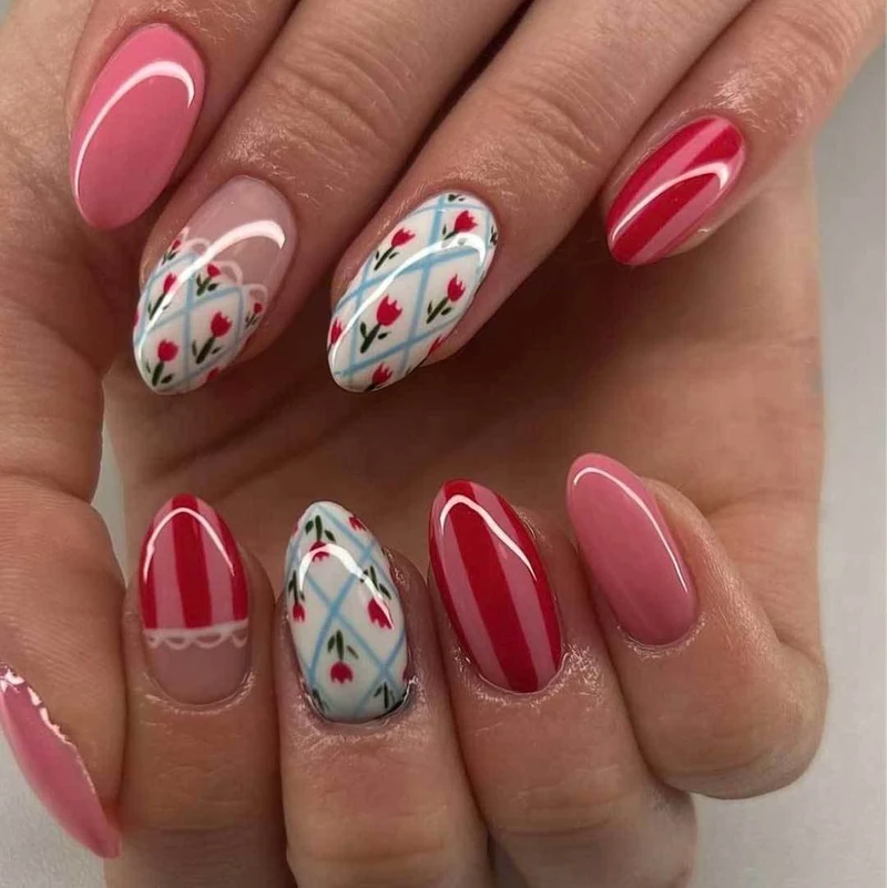 Künstlerisches Nagelkunstdesign