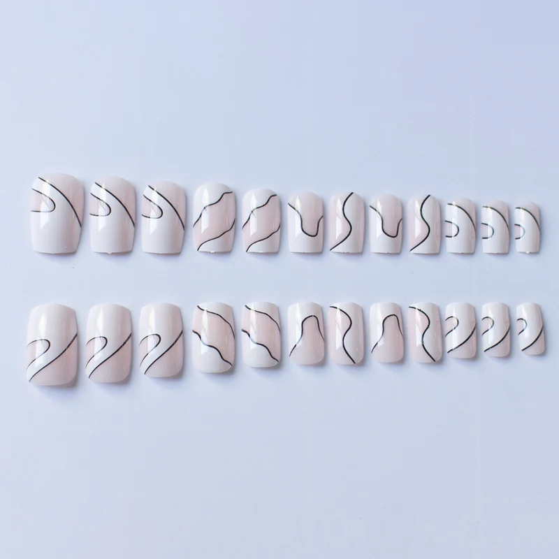 Künstlerisches abstraktes Nageldesign-Set