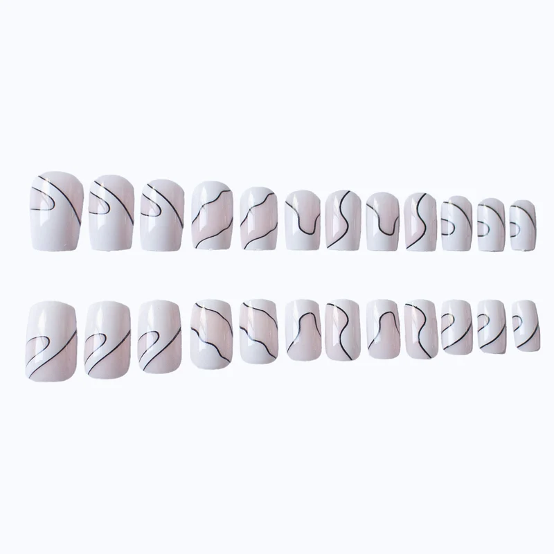 Künstlerisches abstraktes Nageldesign-Set