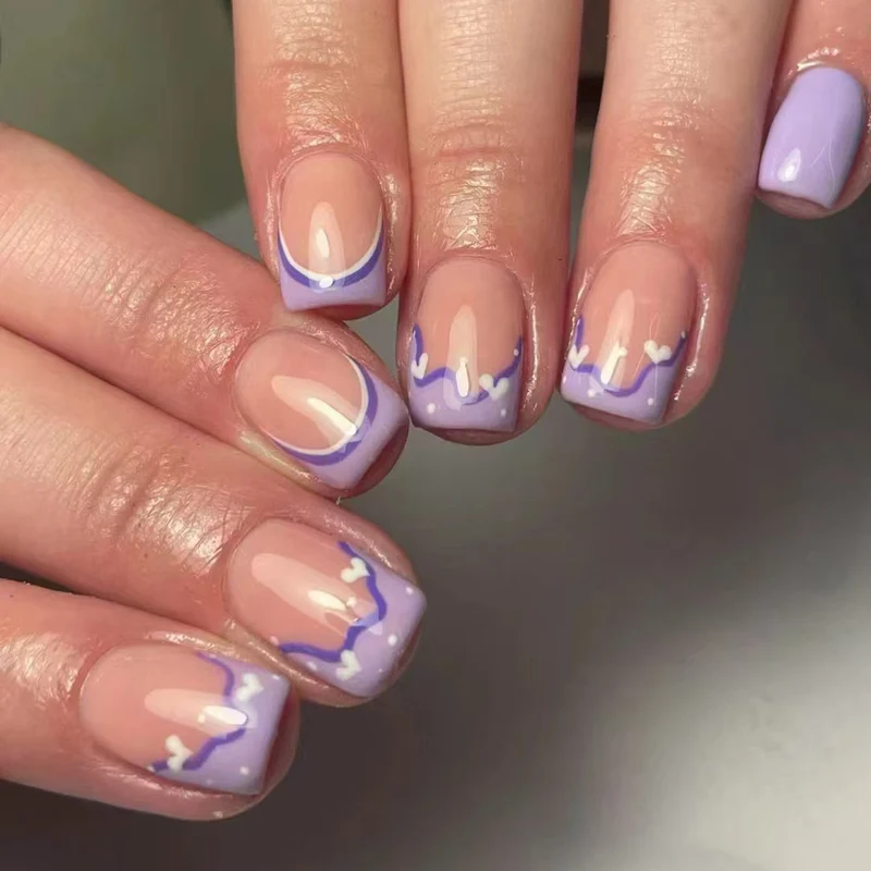 Künstlerisches französisches Spitzen-Nageldesign-Kit