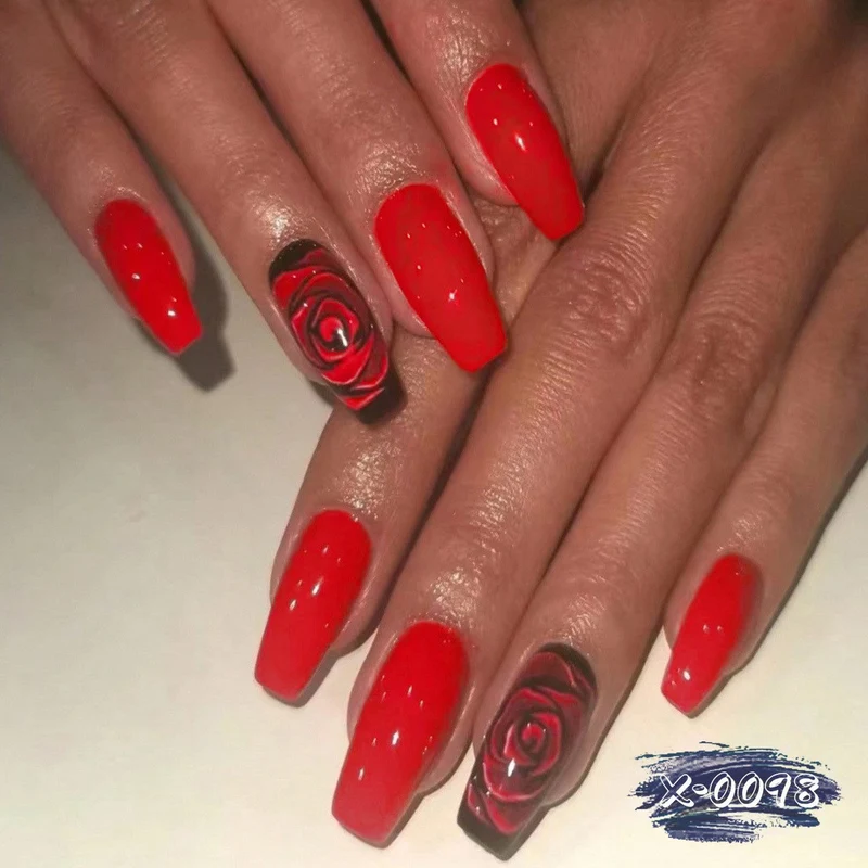 Künstlerisches Langne Nail Art Design