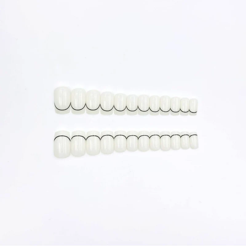 Künstlerisches French Tip Nagelkunst Set