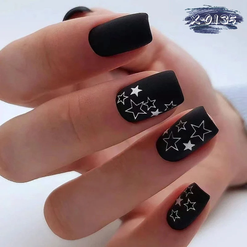 Künstlerisches Sternmuster Nagelkunst Set
