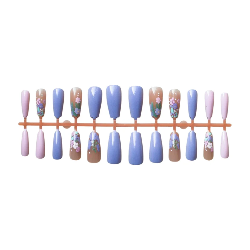 Künstlerisches Florales Nageldesign-Set