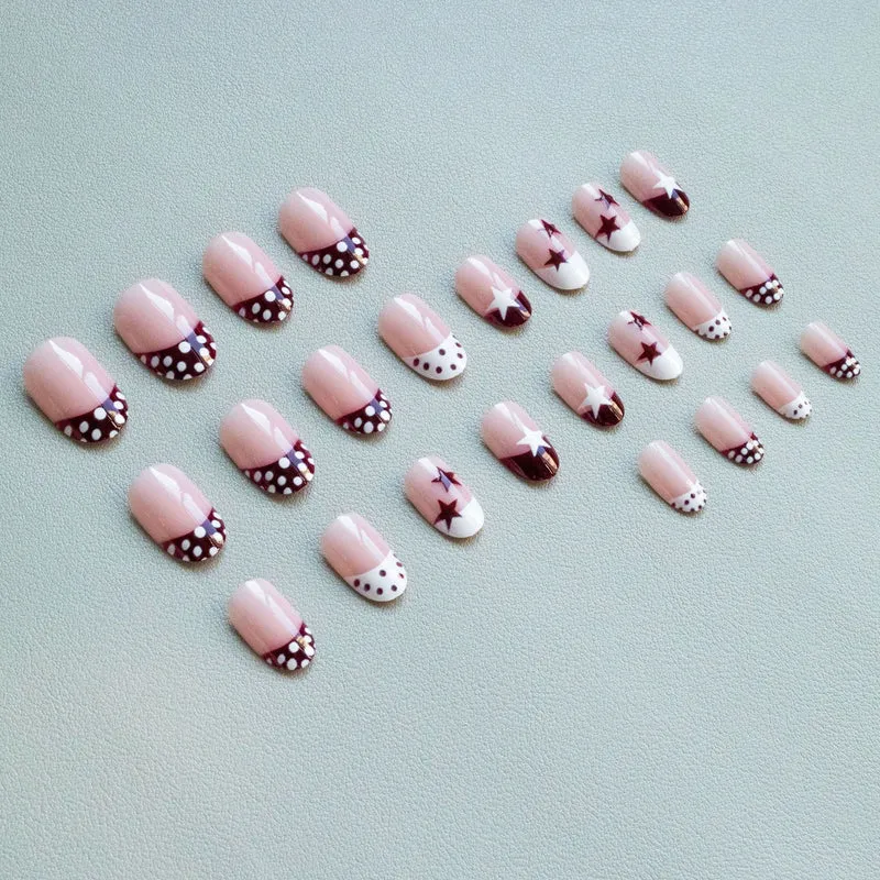Künstlerisches Stern- und Punkt-Nagelkunst-Set
