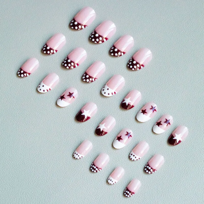 Künstlerisches Stern- und Punkt-Nagelkunst-Set