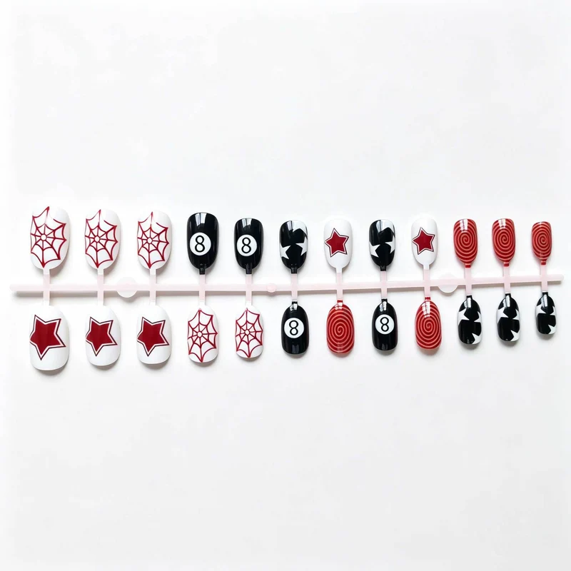 Künstlerisches Spider- und Stern-Nagelkunst-Kit