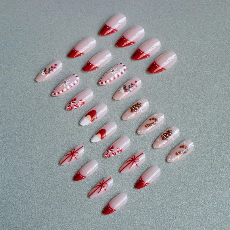 Kreatives Feiertags-Nailart-Set