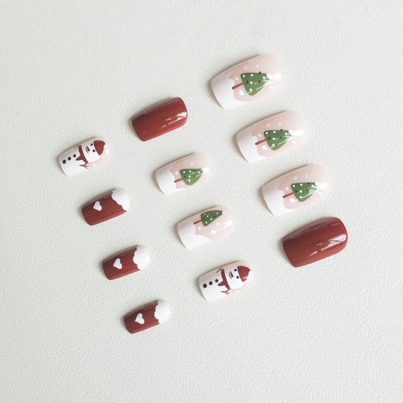 Kreative Feiertagsmotiv-Nagelkunst