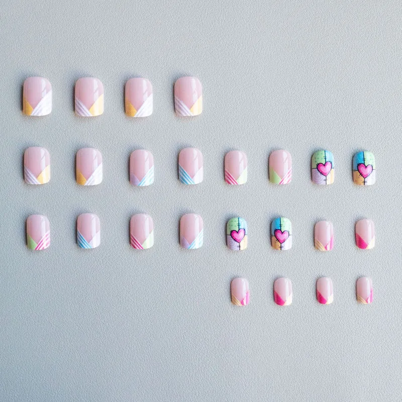 Künstlerisches Herzskizze Nagelkunstset