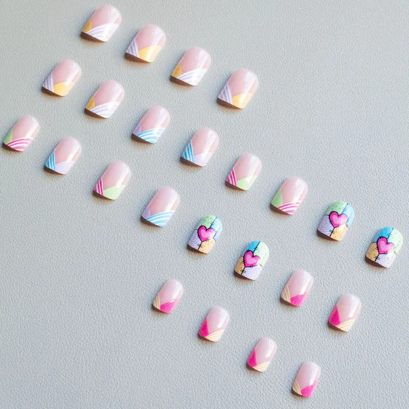 Künstlerisches Herzskizze Nagelkunstset