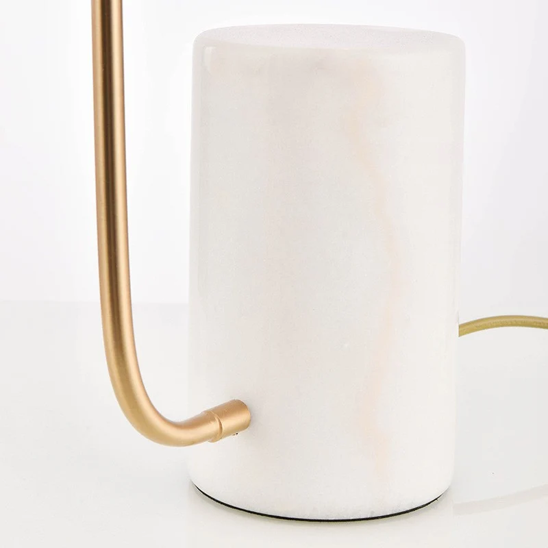 Moderne Marmor Tischlampe mit verstellbarem Schirm
