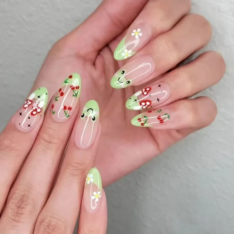 Künstlerisches Floral-Nagelkunst-Design-Kit 1790957892