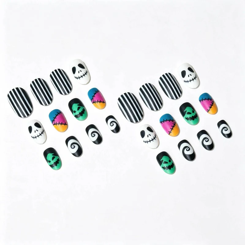 Kreatives Halloween-Nagelkunst-Design-Set