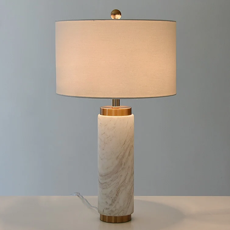 Moderne Marmorbasis Tischlampe