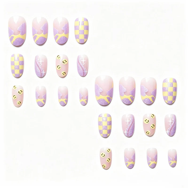 Künstlerisches gemustertes Gel Nagelkunst