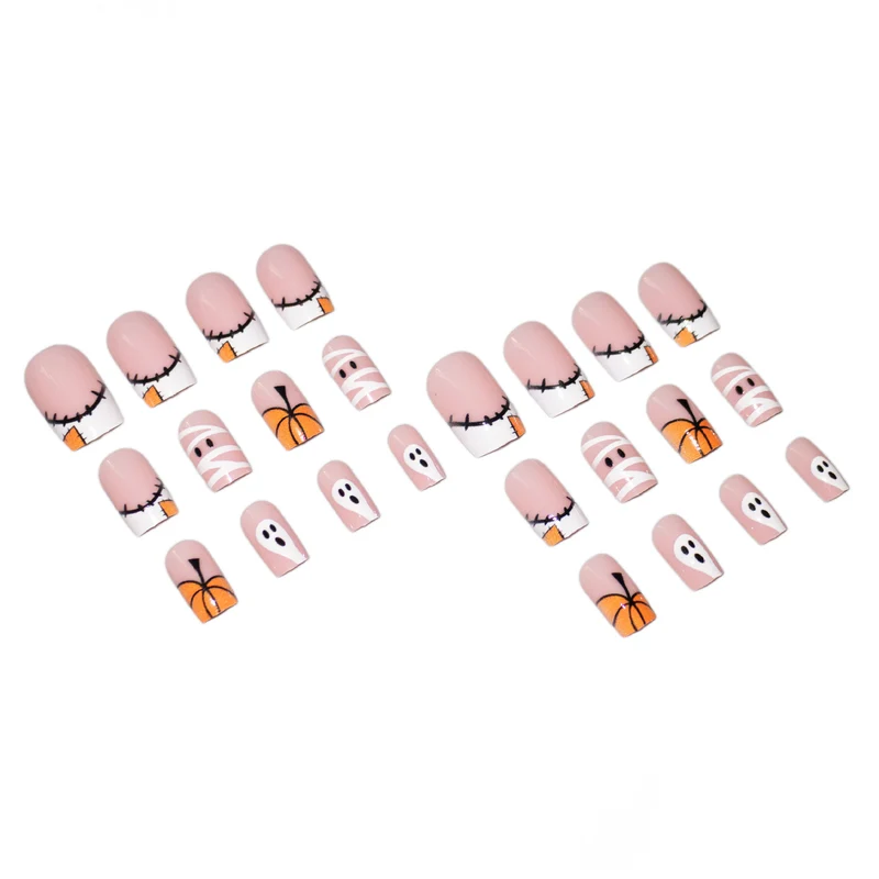 Künstlerisches Halloween-Themen-Nagelset