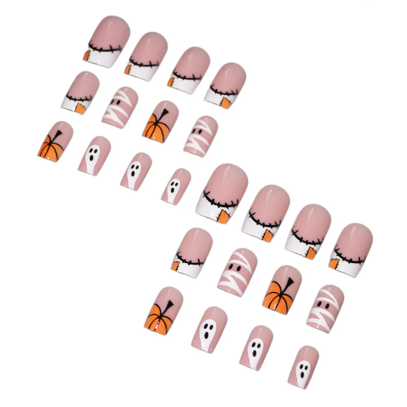 Künstlerisches Halloween-Themen-Nagelset