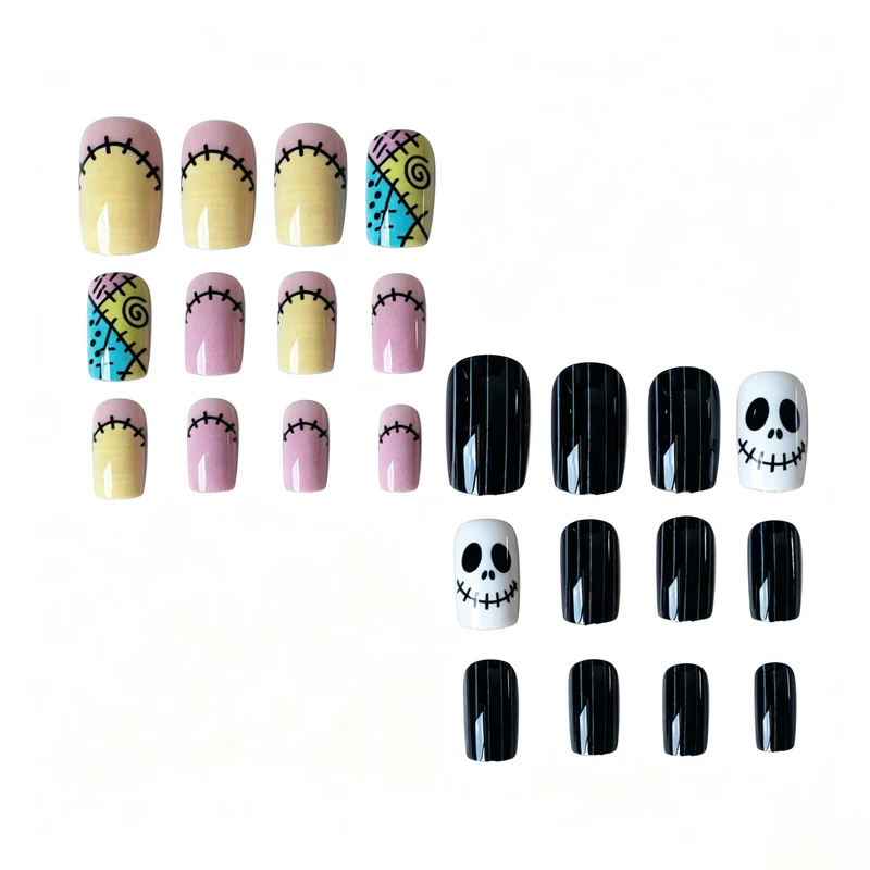 Künstlerische Halloween Nagelkunst