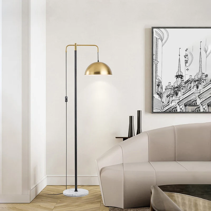 Moderne Industrie Stehlampe mit verstellbarem Schirm