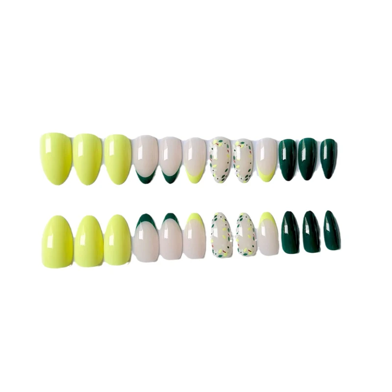 Künstlerisches Floral Akzent Nagel Kunst Set