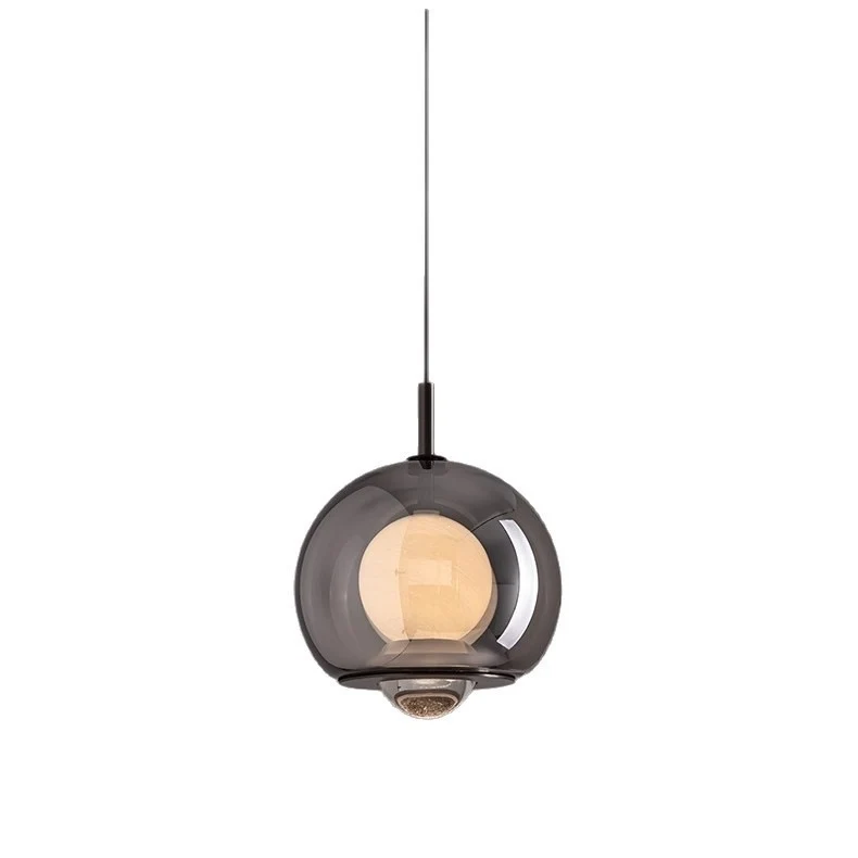 Moderne Glas Globus Pendelleuchte