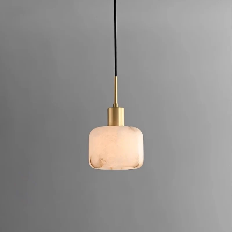 Moderne Glas- und Messing-Pendelleuchte