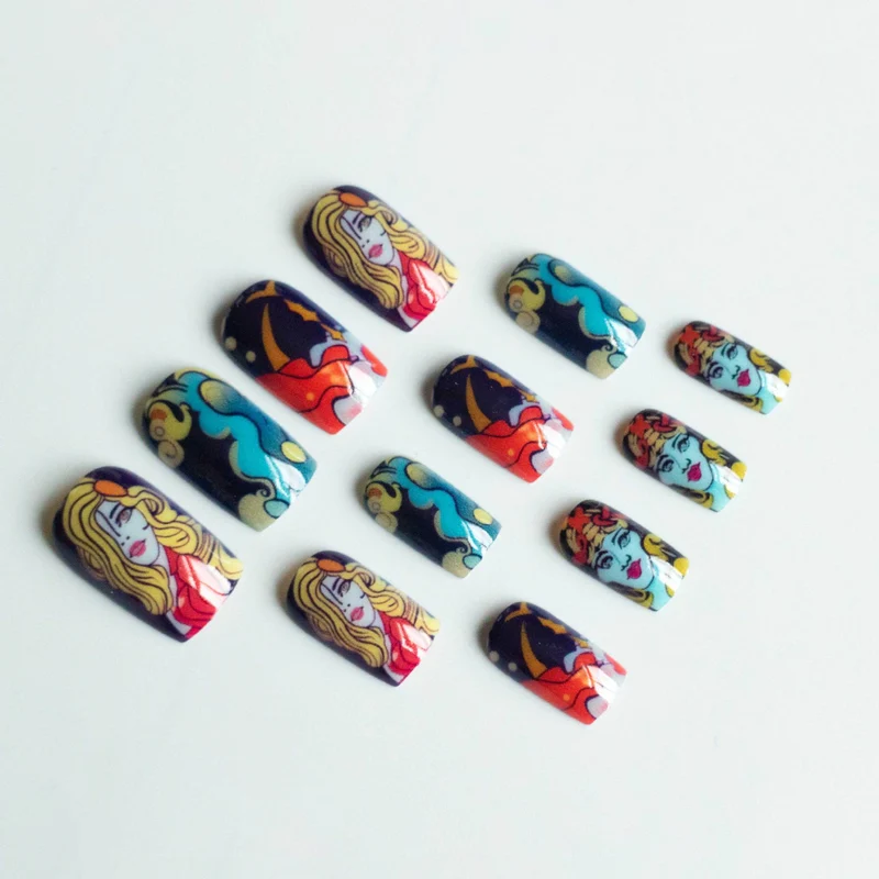 Künstlerisches Charakter-Nagelkunst-Set
