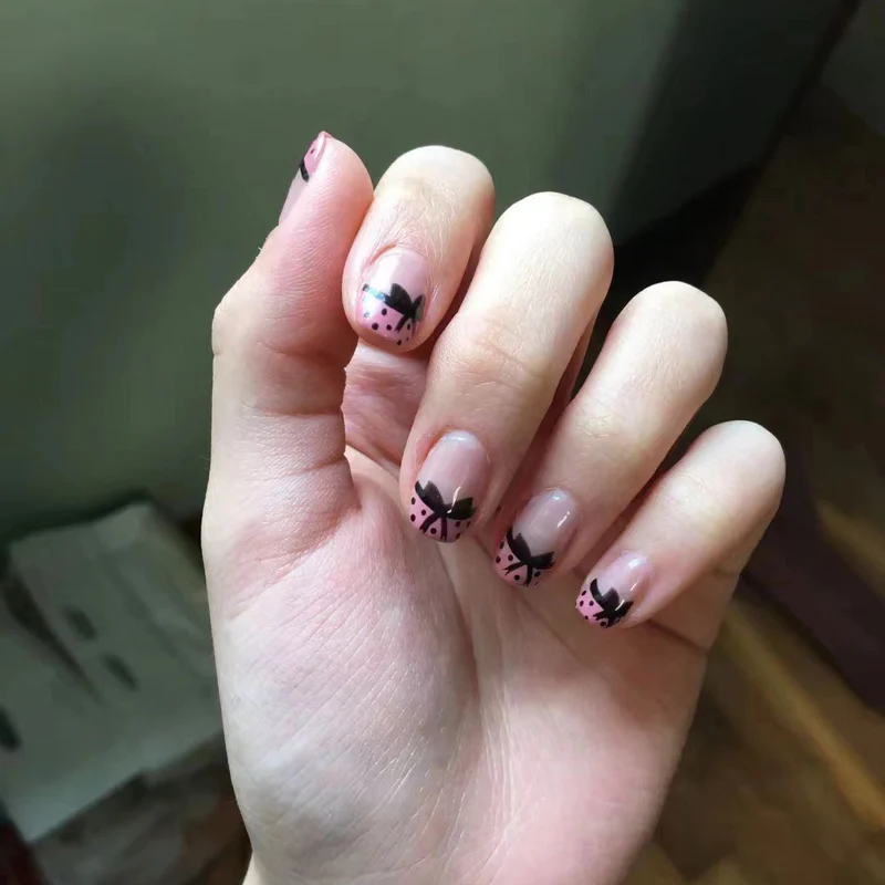 Künstlerisches Bogen Akzent Nagelkunst Set
