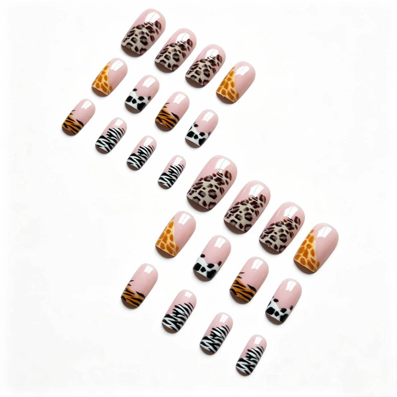 Künstlerisches Tierdruck Nagelkunst Set