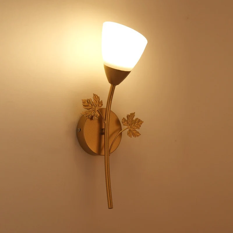 Dekorative Blatt Wandlampe