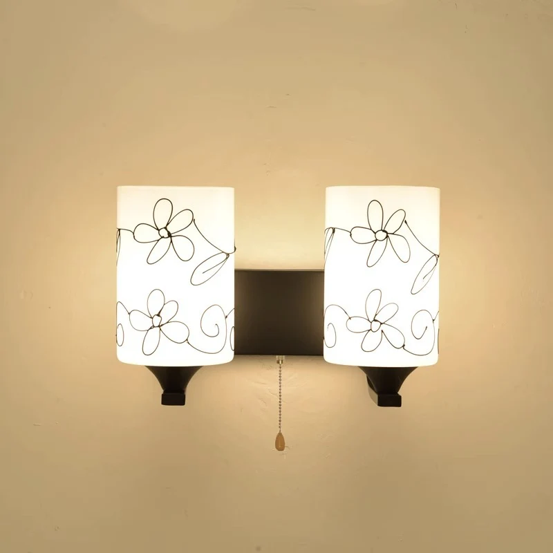 Künstlerisches Blumen Design Wandlampe