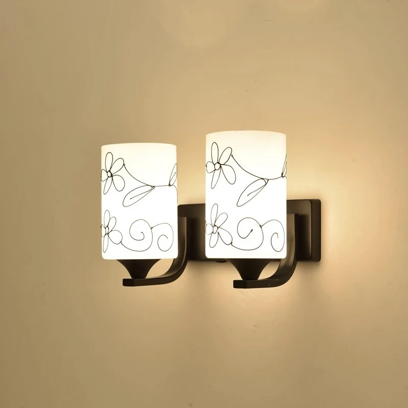 Künstlerisches Blumen Design Wandlampe