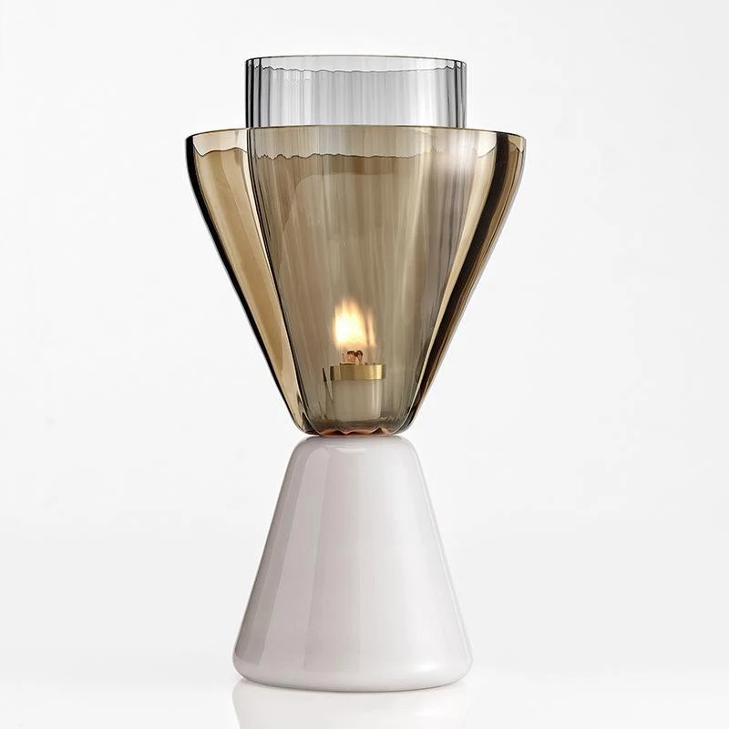 Zeitgenössische Transparente Tischlampe