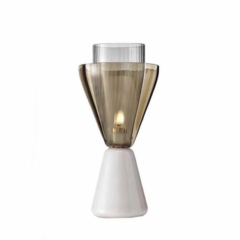 Zeitgenössische Transparente Tischlampe