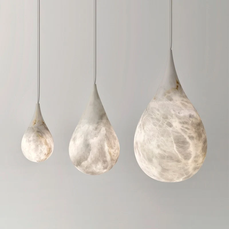 Elegante Marmor Tropfen Pendelleuchte