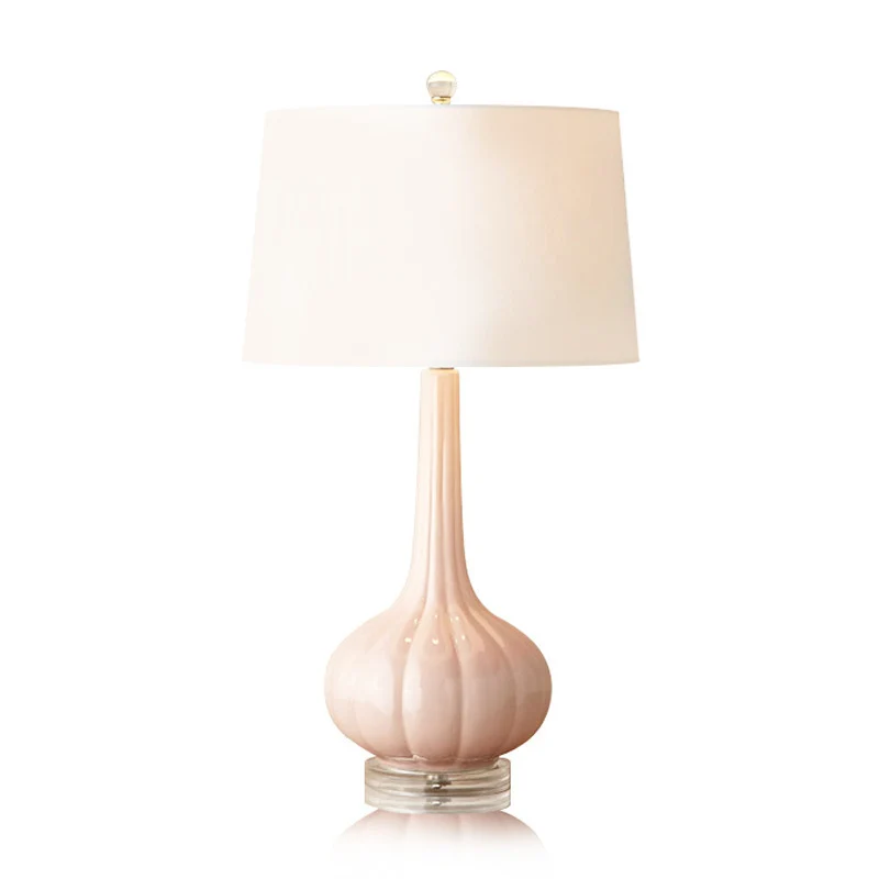 Elegante Glas Tischlampe