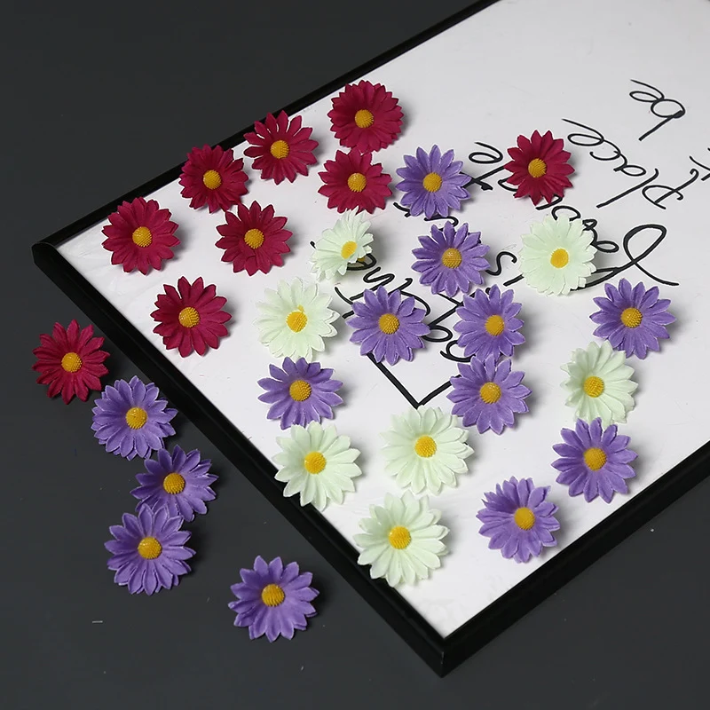 Elegante Stoff Margeritenblume Brosche für dekorativen Gebrauch