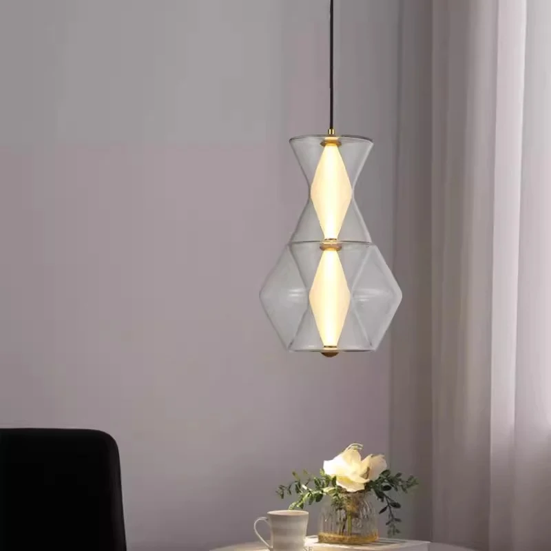Künstlerische Glas Pendelleuchte